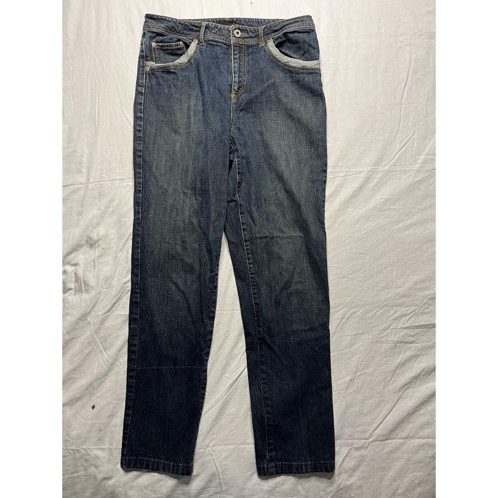 Womyn Brand Denim Jeans Women's Size 10 Blue Straight Legged Made In The USA